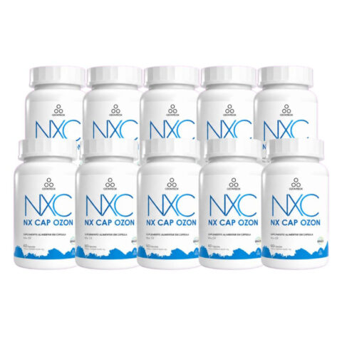 Kit com 10 NXCap Ozon Ozonizado 60 Cápsulas