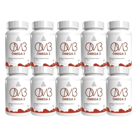 Kit com 10 Ômega 3 Ozonizado Premium 60 Cápsulas