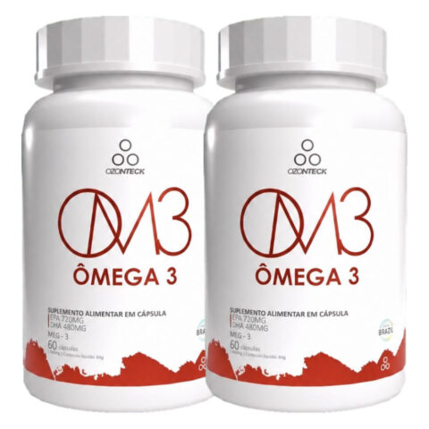 Kit com 2 Ômega 3 Ozonizado Premium 60 Cápsulas