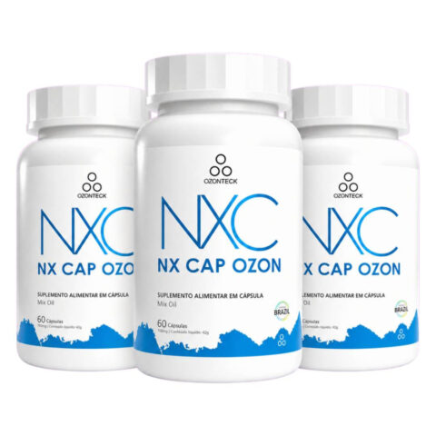 Kit com 3 NXCap Ozon Ozonizado 60 Cápsulas
