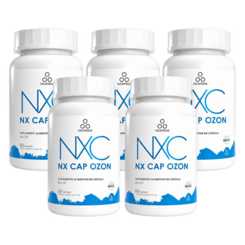 Kit com 5 NXCap Ozon Ozonizado 60 Cápsulas
